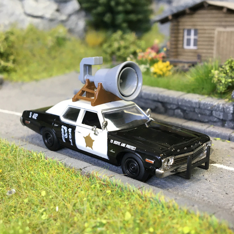 Dodge Monaco, the bluesmobile, avec haut parleur, 1974 - BREKINA 18154 - HO 1/87