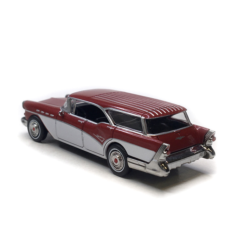 Buick Century Caballero, rouge foncé/blanc, 1957 - BREKINA 18181 - HO 1/87