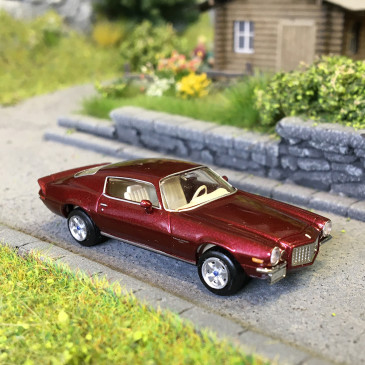 Chevrolet Camaro, rouge métallisé, 1970 - BREKINA 19917 - HO 1/87