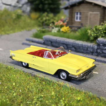Ford Thunderbird, cabriolet ouvert, jaune, 1960 - BREKINA 18206 - HO 1/87