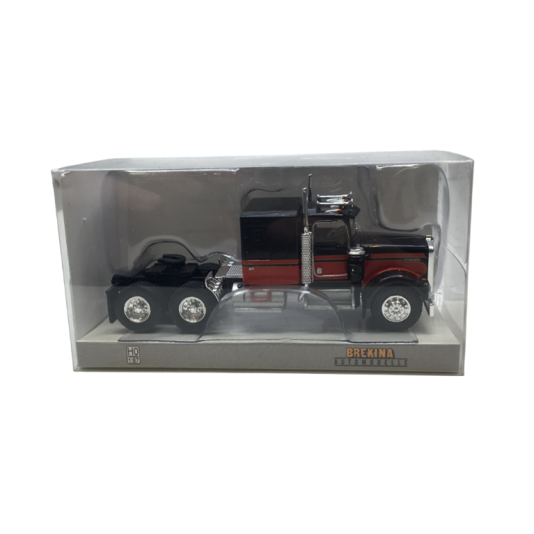 Tracteur Kenworth, W900, noir/rouge, 1977 - BREKINA 86250 - HO 1/87