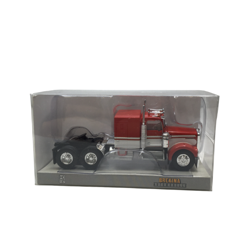 Tracteur Kenworth, W900, rouge/blanc, 1977 - BREKINA 86251 - HO 1/87