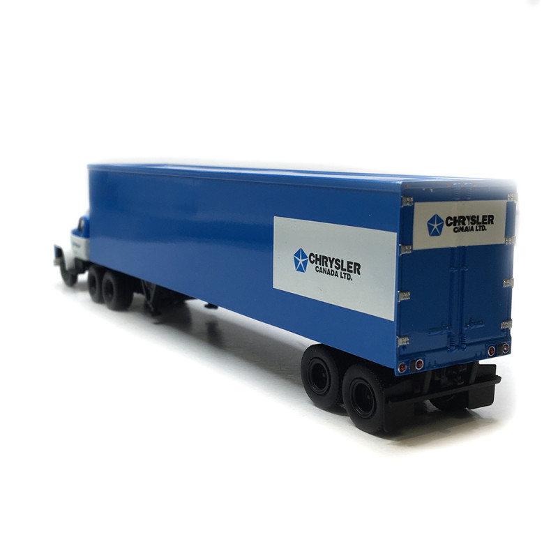 Semi remorque tôlé, Dodge LCF CT 900, Chrysler, 1960 - BREKINA 86304 - HO 1/87