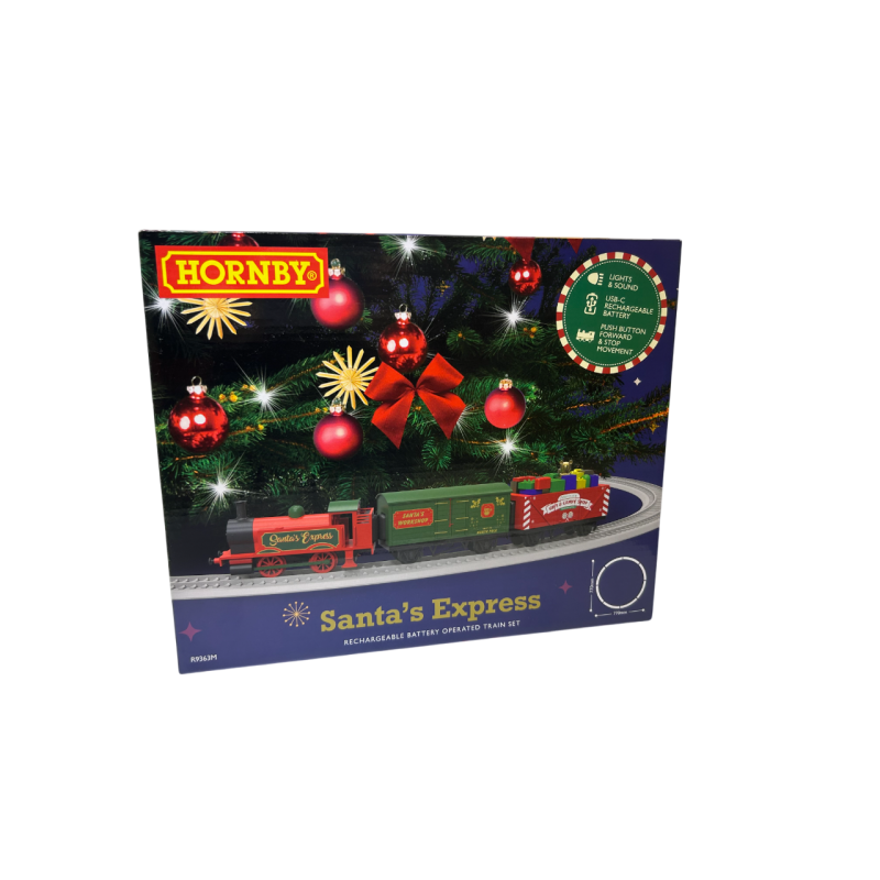 Coffret de train express du Père Noël, batterie rechargeable - 00 1/76 - HORNBY R9363M