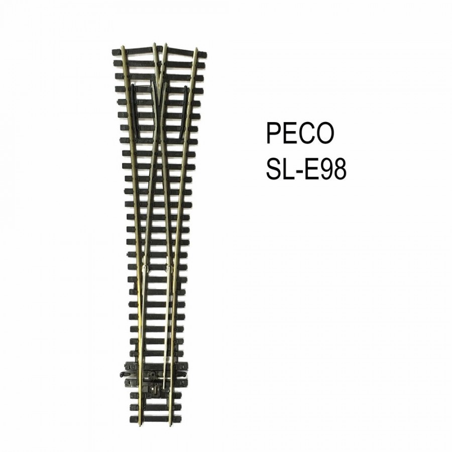 Streamline aiguillage symétrique 220mm electrofrog code 100-HO-1/87-PECO SL-E98