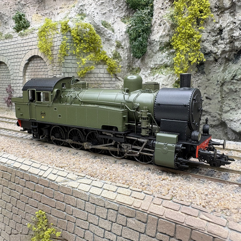 Locomotive à vapeur 5 AT 29, PLM, Ep. II, digital son + fumée - REE MBE-005 - HO 1/87