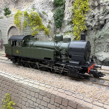 Locomotive à vapeur 5-050 TA 28, "ex-T16 Prusse", SNCF, Ep. III, digital son + fumée, DC/AC - REE MBE-006 - HO 1/87