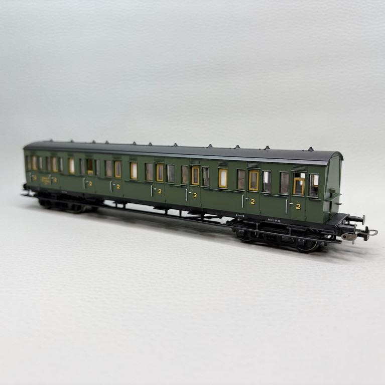 PIKO 53339 - Voiture à compartiment B7"1/2"ty, 2CL, N°5222, SNCF
