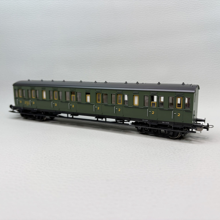 PIKO 53339 - Voiture à compartiment B7"1/2"ty, 2CL, N°5222, SNCF