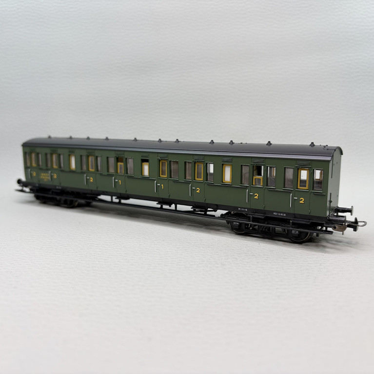 PIKO 53338 - Voiture à compartiment A1"1/2" B6ty, mixte 1/2CL, N°3272, SNCF