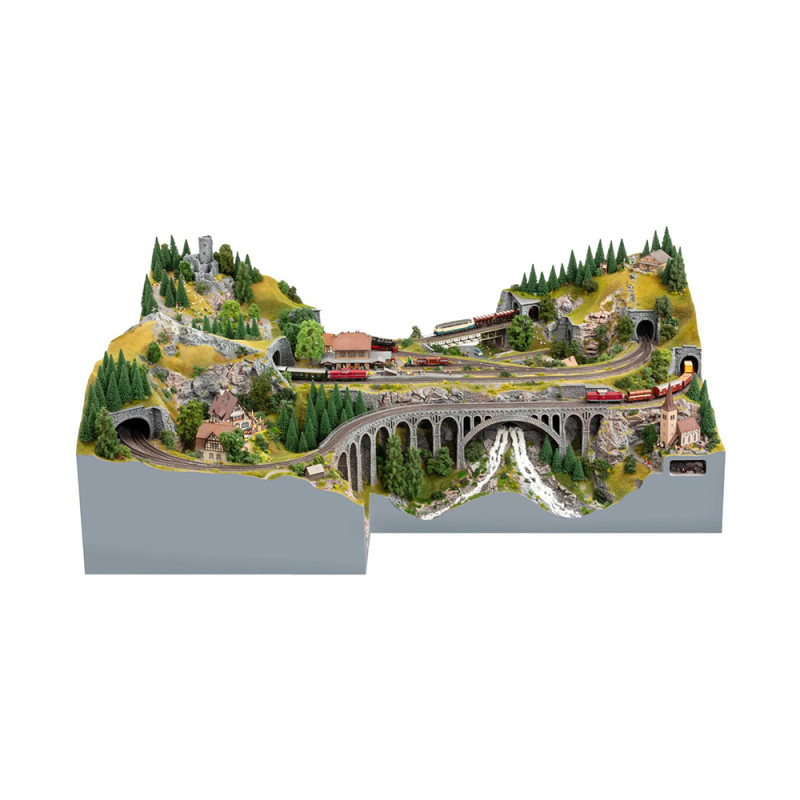 Kit de circuit ferroviaire, easy TRACK, St Andreas - NOCH 53620 - HO 1/87