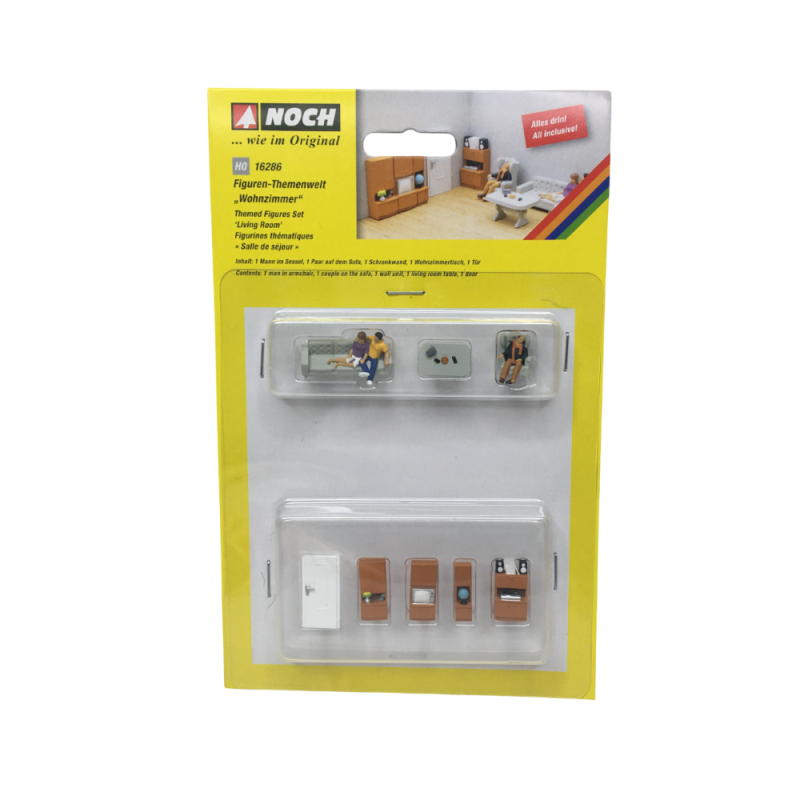 Ensemble de figurines, salon - NOCH 16286 - HO 1/87