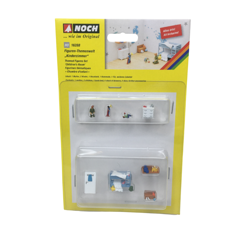 Ensemble de figurines, chambre d'enfant - NOCH 16288 - HO 1/87