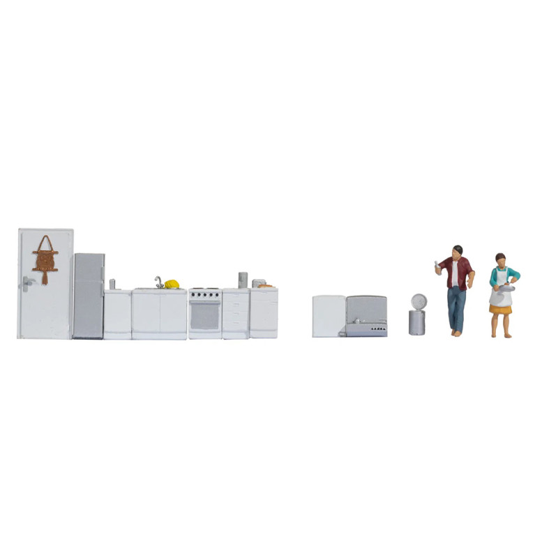 Ensemble de figurines, cuisine - NOCH 16285 - HO 1/87