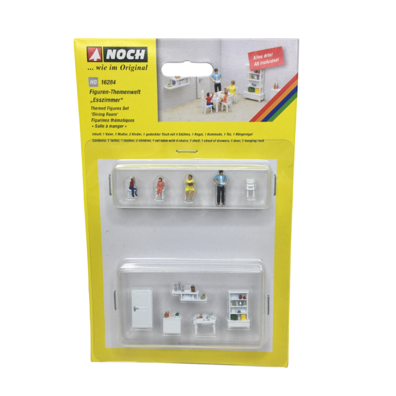 Ensemble de figurines, salle à manger - NOCH 16284 - HO 1/87