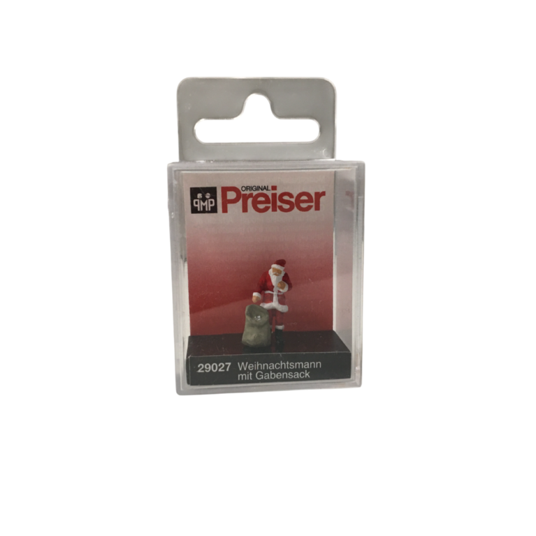 Père Noël avec un sac de cadeaux - PREISER 29027 - HO 1/87