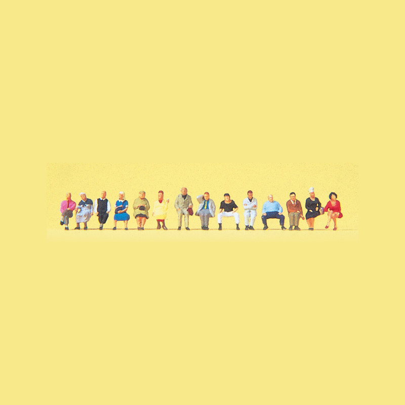Passagers assis - PREISER 79199 - N 1/160