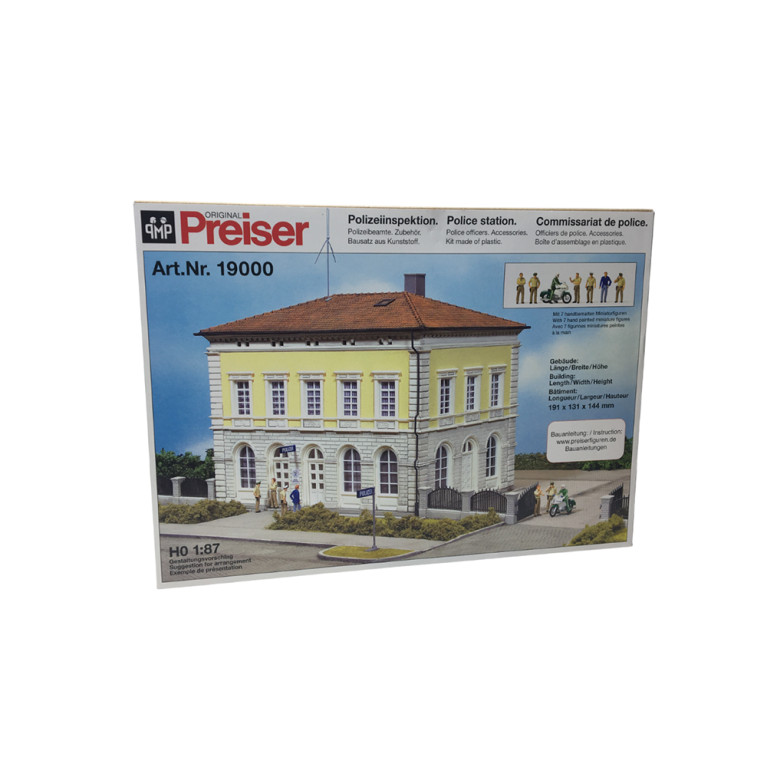 Commissariat de police, figurines, accessoires - PREISER 19000 - HO 1/87