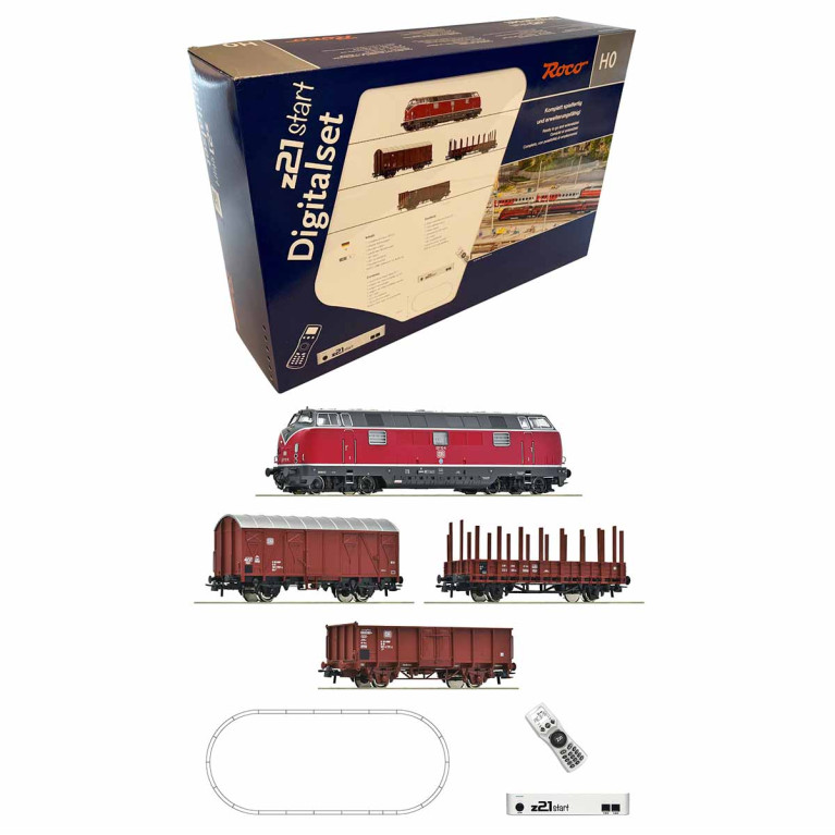 Coffret de démarrage digital, locomotive BR 221 et 3 wagons, DB, Ep.IV - ROCO 5110008 - HO 1/87