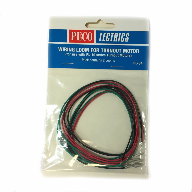 2 ensembles connexion moteur d'aiguillage sous table-Toutes échelles-PECO PL-34