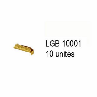 10 éclisses métalliques pour train de jardin -G-1/28-LGB 10001