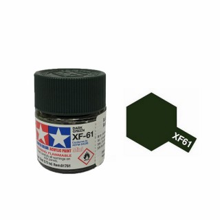  Vert Foncé mat pot de 10ml-TAMIYA XF61