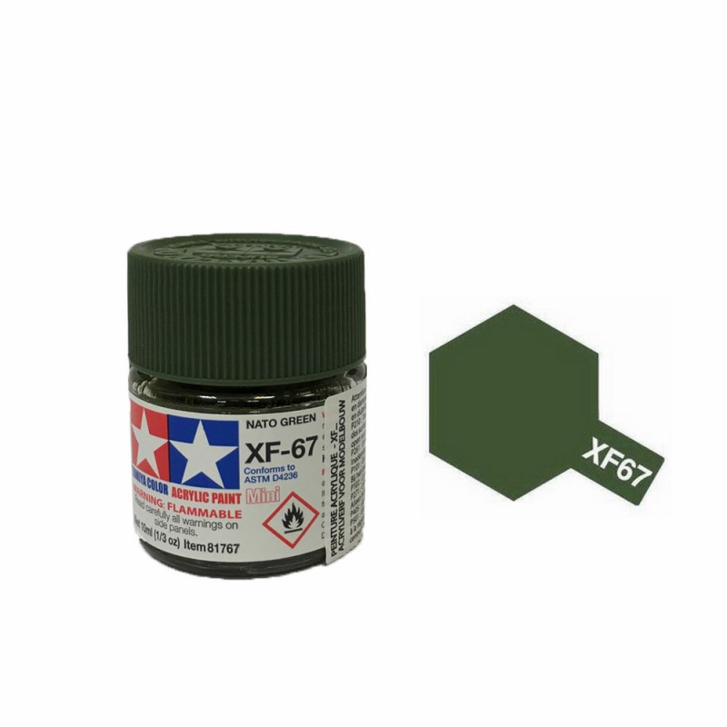 Vert OTAN mat pot de 10ml-TAMIYA XF67