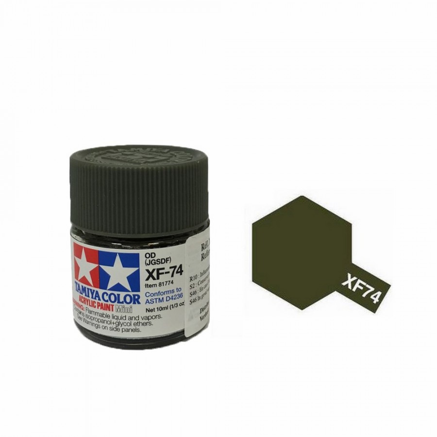 Olive Drab JGSDF mat pot de 10ml-TAMIYA XF74