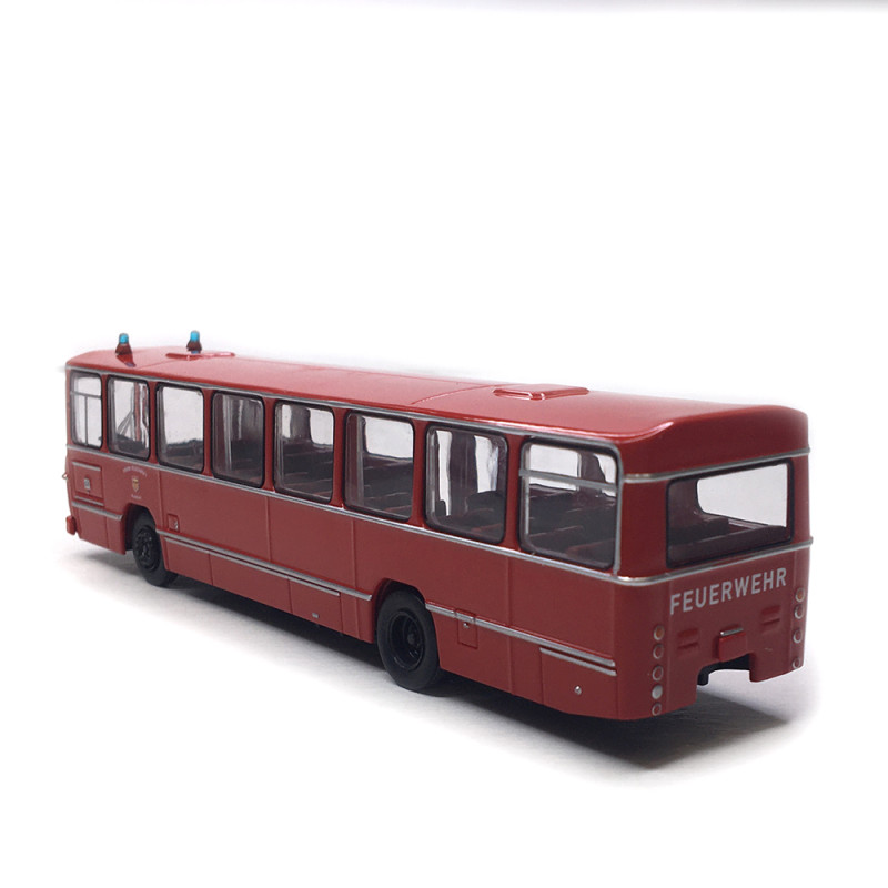 Büssing, bus des pompiers de Paderborn, BS 120N, 1970 - BREKINA 59267 - HO 1/87