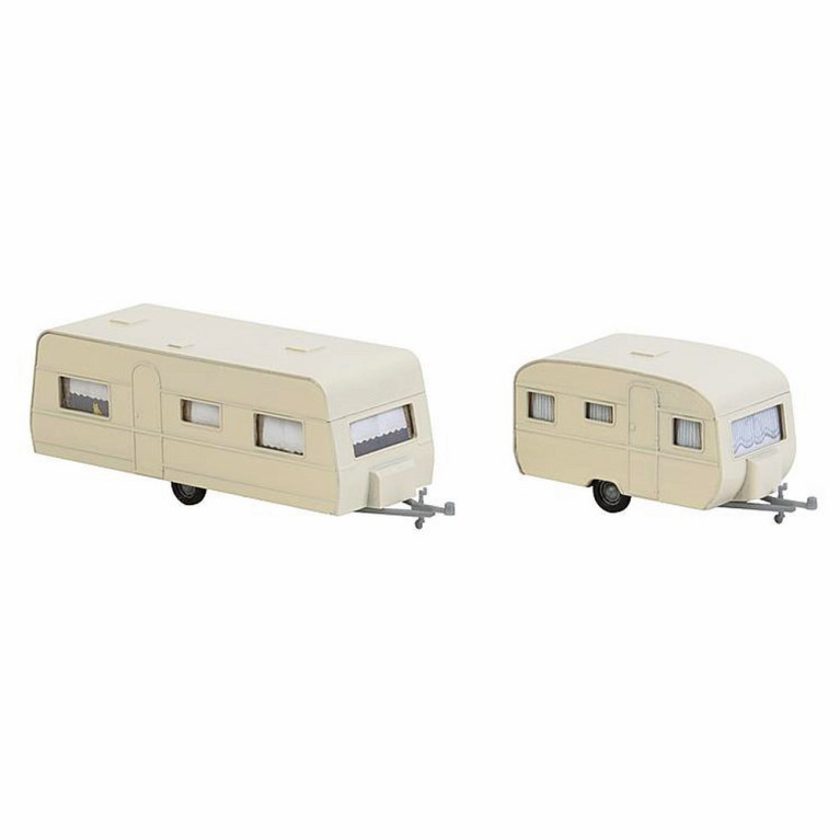 2 caravanes maquette à monter-HO-1/87-FALLER 140483