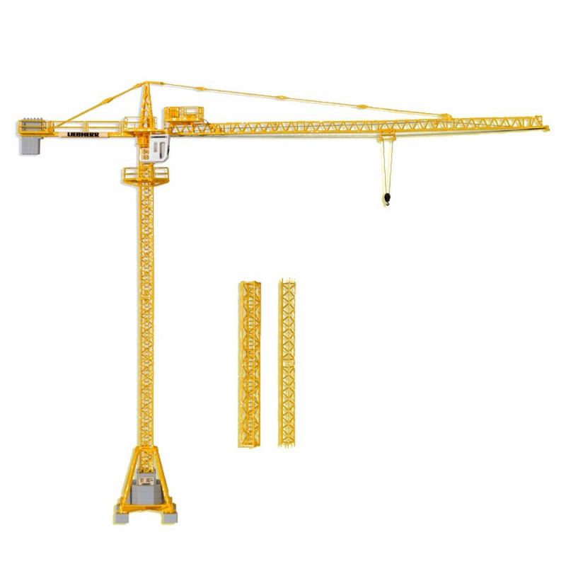 Grue de chantier fixe Liebherr pour la construction-HO-1/87-KIBRI 10202