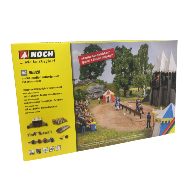 Tournoi de chevaliers en micro-mouvement, avec micro-son - NOCH 66828 - HO 1/87
