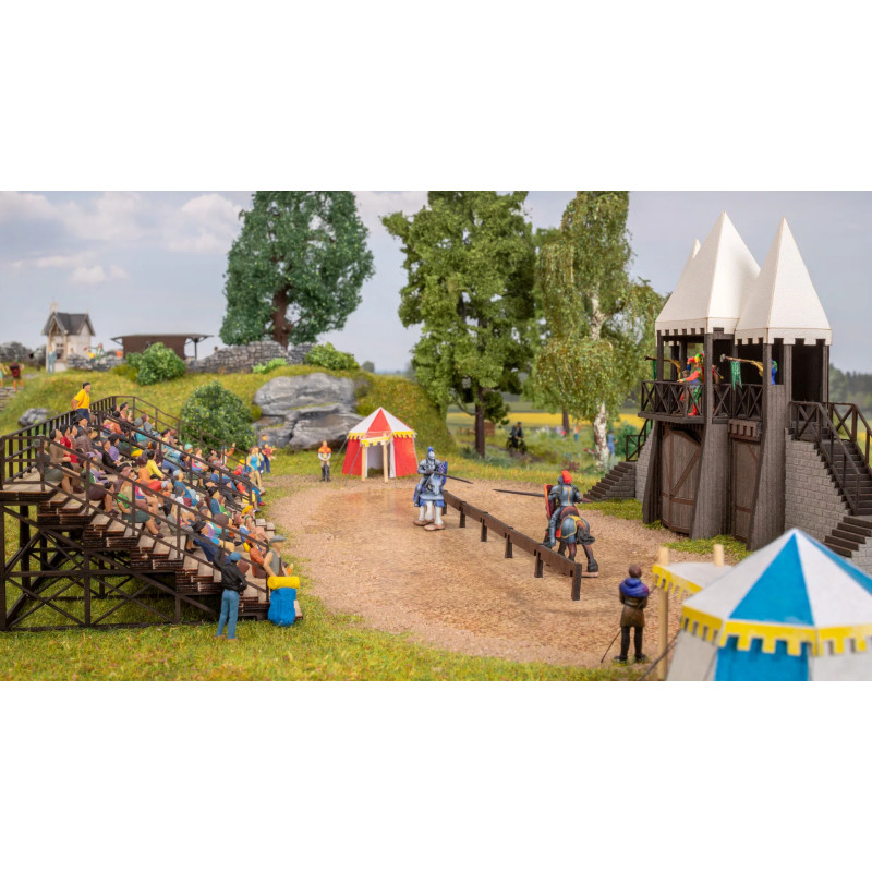 Tournoi de chevaliers en micro-mouvement, avec micro-son - NOCH 66828 - HO 1/87