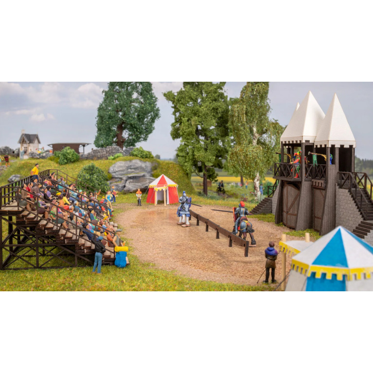 Tournoi de chevaliers en micro-mouvement, avec micro-son - NOCH 66828 - HO 1/87