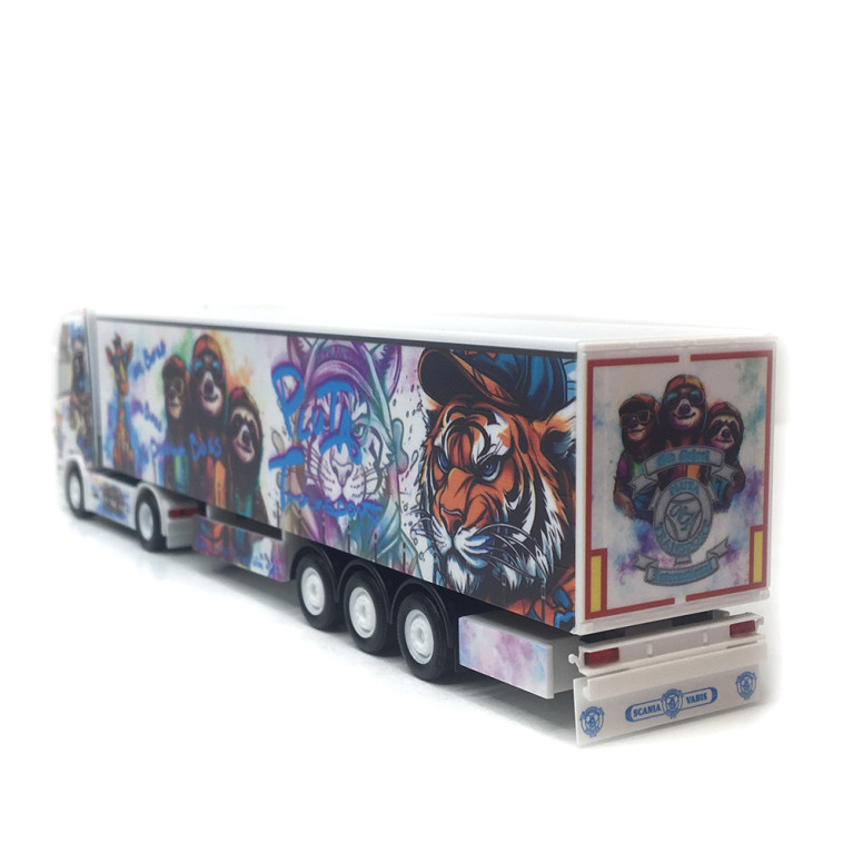 Semi-remorque, à rideaux coulissants, Scania CS 20 HD, Pluta - HERPA 319980 - HO 1/87