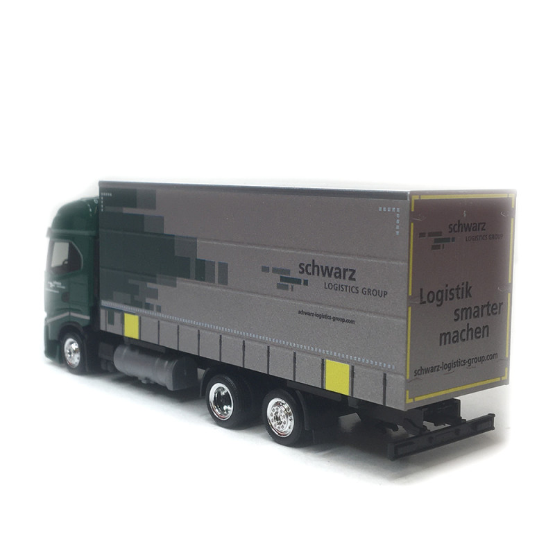 Camion semi-remorque, à rideaux coulissants, Iveco S-way, Spedition Schwartz - HERPA 319607 - HO 1/87