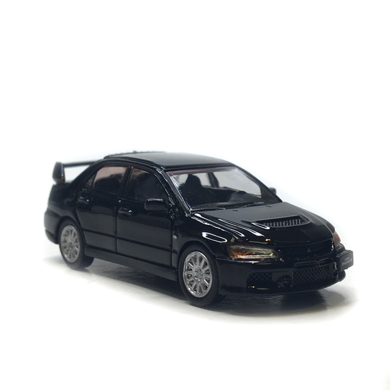 MicroCity, Mitsubishi Lancer Evo 9, noir, 2005  - HERPA 87MC000038 - HO 1/87