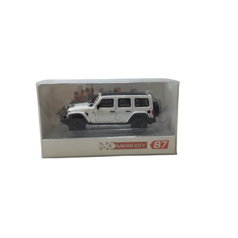 MicroCity, Jeep Wrangler, blanc, 2017 - HERPA 87MC000012 - HO 1/87