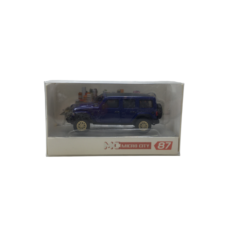 MicroCity, Jeep Wrangler, bleu, 2017 - HERPA 87MC000013 - HO 1/87