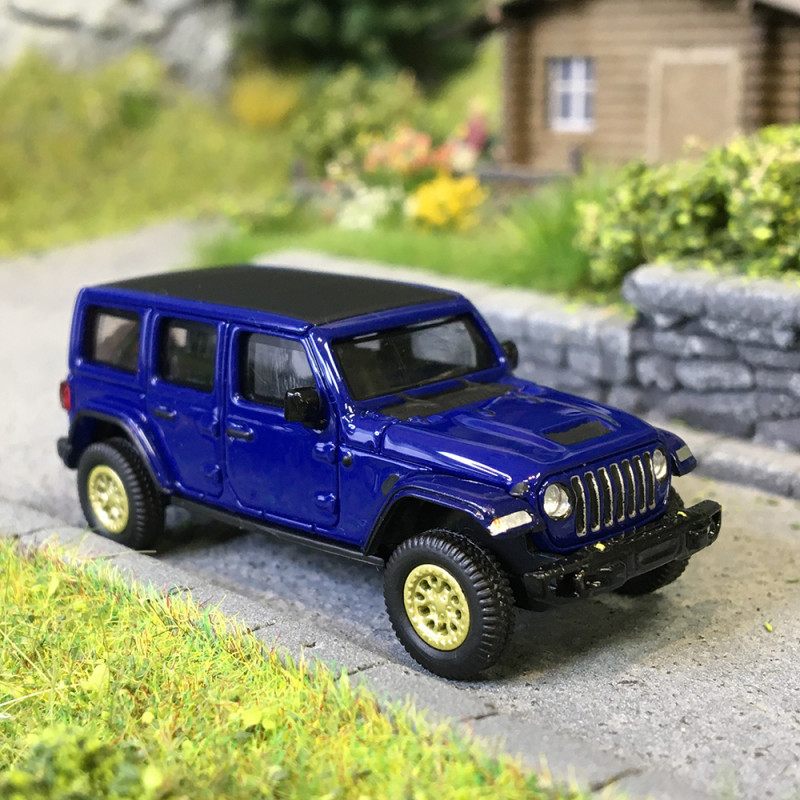 MicroCity, Jeep Wrangler, bleu, 2017 - HERPA 87MC000013 - HO 1/87