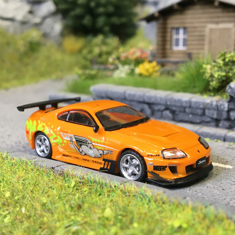 MicroCity, Toyota Supra, orange, 1993-2002  - HERPA 87MC000018 - HO 1/87