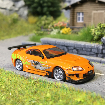 MicroCity, Toyota Supra, orange, 1993-2002  - HERPA 87MC000018 - HO 1/87
