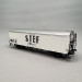 LSMODELS 30235 - 2 wagons frigorifiques type HI, pré UIC, logo STEF bleu, étoilé 105 km/h, SNCF