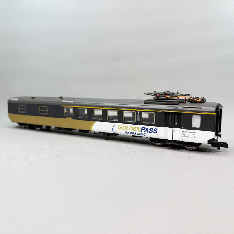 Voiture restaurant unifiée type I WR, "Goldenpass", BLS - PIKO 96674