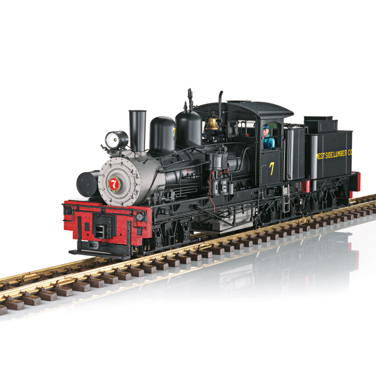 Locomotive à vapeur type SHAY, N°7, Westside Lumber Compagnie, USA, Ep VI, digital son avec fumée - LGB 26702 - G 1/22.5