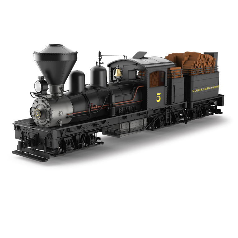 Locomotive à vapeur type SHAY, N°5, Madera Sugar Pine, USA - LGB 26703
