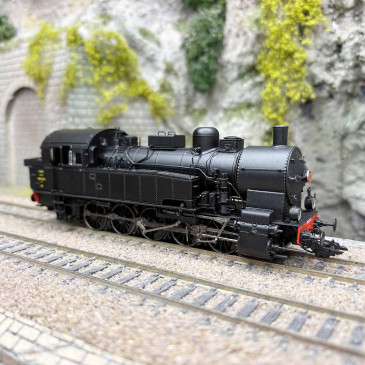 Locomotive à vapeur 2-050, "ex-T16 Prusse", La Plaine, SNCF, Ep. III, digital son + fumée, DC/AC - REE MBE-008 - HO 1/87