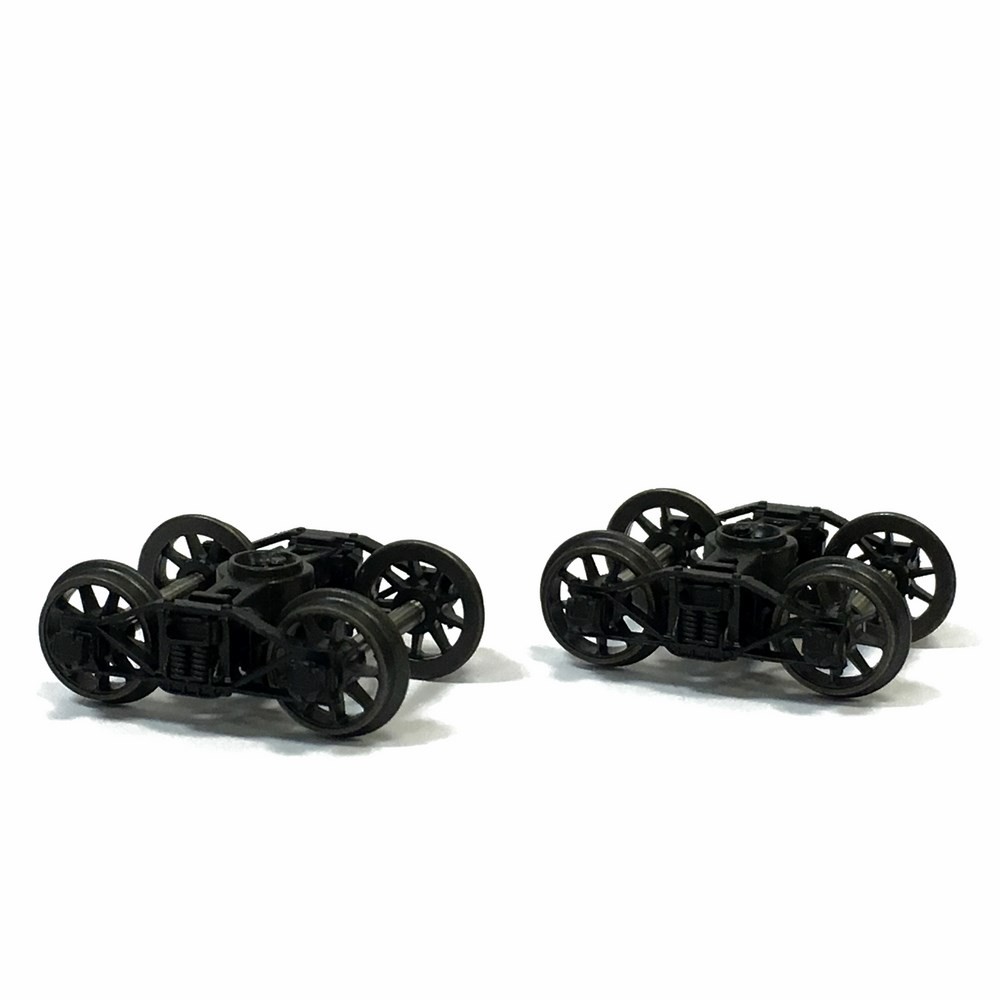 2 bogies Diamond noir poutre à ressort hélicoidaux REE XB-109-E-01 ho