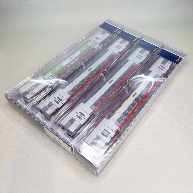 4 voitures à 2 niveaux de type DB / DAB, avec éclairage, CFL - ROCO 6210148