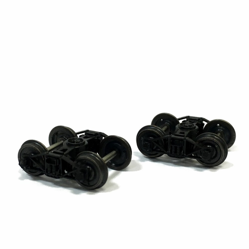 3) VB 2 BOGIES POUR WAGON ESSIEUX 2 RAILS CC